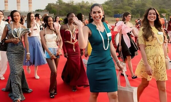 (GALERÍA) ¡Atendé cuál fue el gran logro de nuestra Miss Mundo en India!