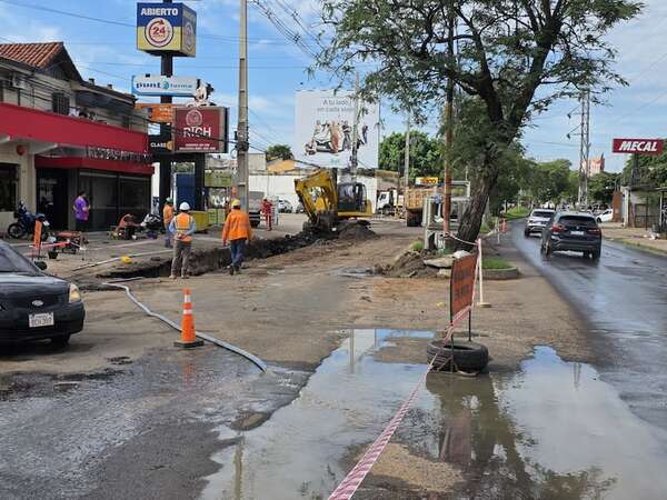 ¿Cuándo terminarán las obras de alcantarillado sobre la avenida Mariscal López? - Nacionales - ABC Color