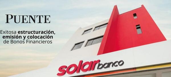 Puente Casa de Bolsa y Solar Banco concretan la colocación de bonos financieros por G. 50.000 millones