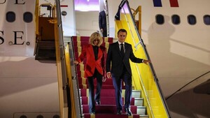 Macron sobre la bofetada de su mujer: “Estábamos bromeando”