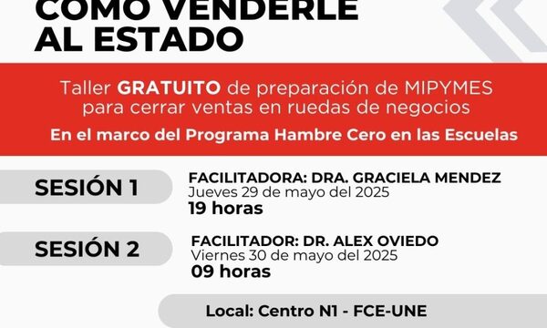 Realizarán taller gratuito orientado a MIPYMES de Alto Paraná de cómo venderle al Estado