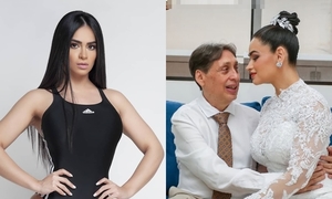 Andrea Araujo reapareció para darle el último adiós a su esposo