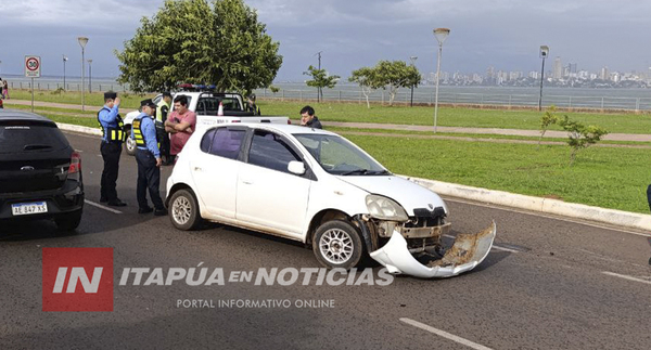 APARATOSO VUELCO OCURRIÓ EN LA COSTANERA DE ENCARNACIÓN