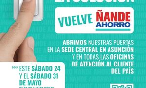 ANDE abre sus puertas el sábado para aprovechar “Ñande ahorro”