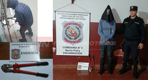 POLICÍA CAPTURÓ A PRESUNTO LADRÓN EN ENCARNACIÓN 