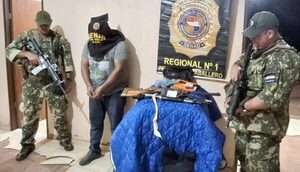 Capturan a presunto miembro del PCC en centro de acopio de marihuana en Capitán Bado