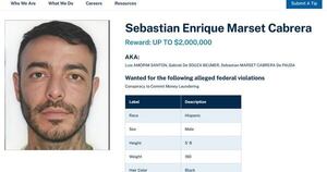 La Nación / Sebastián Marset figura entre los cinco narcos más buscados por la DEA