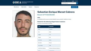 La DEA incluyó a Marset en la lista de los cinco narcotraficantes más buscados
