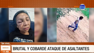 Brutal y cobarde ataque de asaltantes