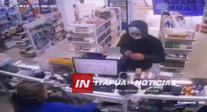 ASALTO A MANO ARMADA EN FARMACIA DE ENCARNACIÓN: DELINCUENTE SE LLEVÓ DINERO