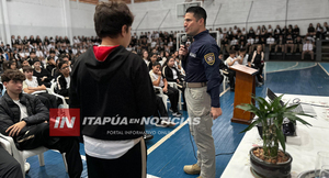 INTERPOL EXTIENDE CHARLAS PREVENTIVAS SOBRE RIESGOS EN REDES SOCIALES EN ITAPÚA