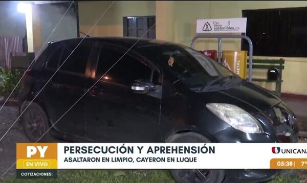 Jóvenes usaron el auto de sus padres para hacer “rondas” de asaltos