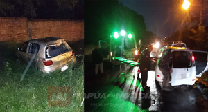 CONDUCTORA PERDIÓ EL CONTROL Y VOLCÓ EN ENCARNACIÓN 