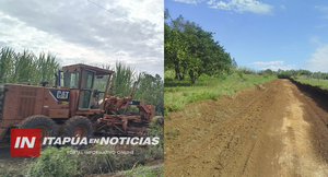 NVA.  ALBORADA REACONDICIONA CAMINO RURAL CON MIRAS AL RALLY MUNDIAL