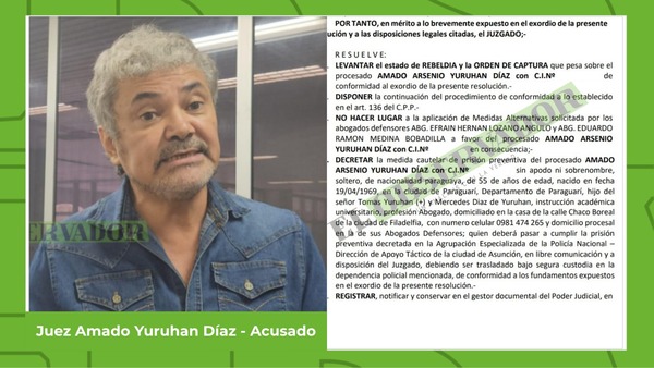 Por actitud renuente y recusaciones dilatorias, decretan prisión preventiva para juez Yuruhán acusado por acoso sexual - El Observador