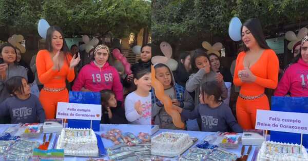 La Nación / ¡Feliz cumple Laurys Dyva! Vecinos homenajearon a la influencer con fiesta sorpresa
