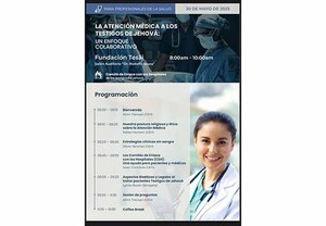 Fundación Tesãi realizará charla sobre la “Atención Médica a los Testigos de Jehová” | DIARIO PRIMERA PLANA
