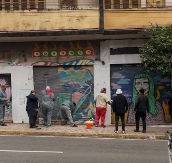Municipalidad de Asunción borra murales de La Chispa bajo excusa de “revitalización” - Nacionales - ABC Color