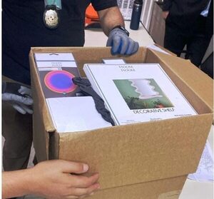 Los firulais pillaron droga en cuadros decorativos que llegaron de Miami