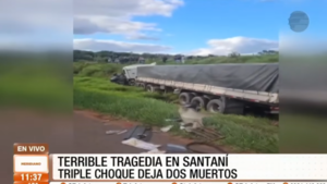 Terrible tragedia en Santaní: triple choque dejó dos muertos