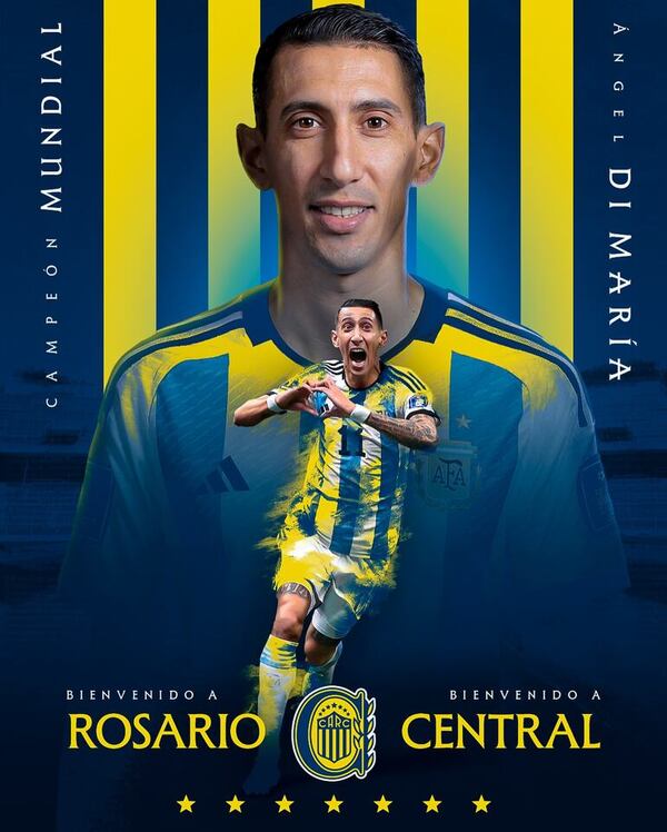 Ángel Di María regresa a Rosario Central - Fútbol Internacional - ABC Color