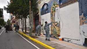 Municipalidad de Asunción borra murales y grafitis en cuadra cultural de La Chispa