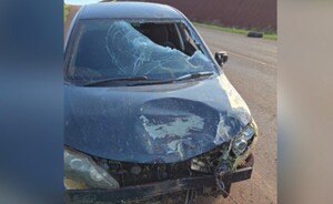 Automóvil cayó a una cuneta en Ñacunday 