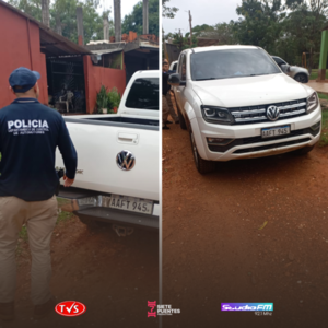 Recuperan camioneta robada en Ciudad del Este tras operativo policial - «TVS DIGITAL»