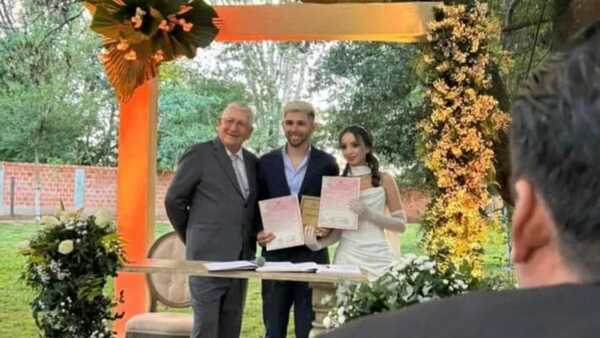 Julio Enciso y Melissa Cardona dieron el sí este jueves