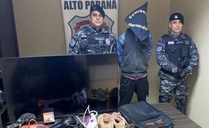 Cae presunto ladrón que hizo un boquete y hurtó objetos de valor