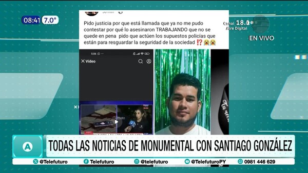 Esposa de delivery: ''Lo asesinaron trabajando, pido justicia''