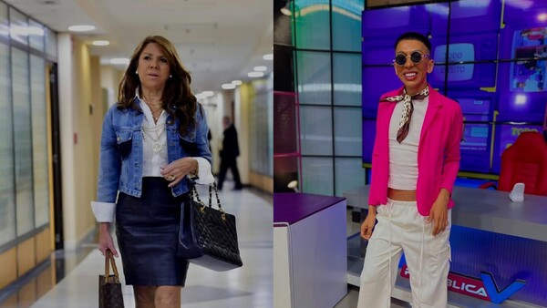 La senadora Celeste Amarilla invitó a Toñito Gaona a su feria de ropa chuchi