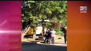 A los golpes con agente de la Caminera en Remanso