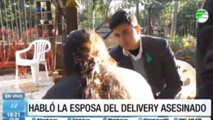 Habló la esposa del delivery asesinado