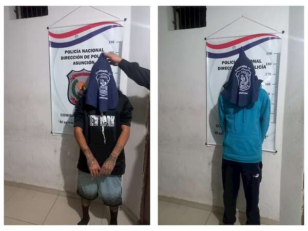 Dos aprehendidos tras intentar huir de un control policial en Asunción - Policiales - ABC Color