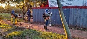 Gran minga ambiental en el barrio La Paz de Encarnación