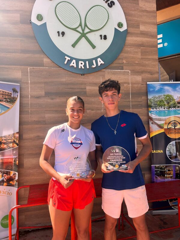 Cayo Narvaez es campeón del J60 de Tarija y Catalina Delmas vice - La Tribuna