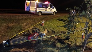 Motociclista fallece en accidente sobre Ruta PY06 en Tomás Romero Pereira