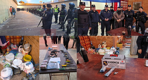  INCAUTAN ARMAS BLANCAS, DROGAS Y CELULARES EN EL CERESO 