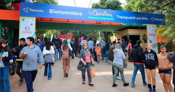 La Nación / La Comilona de Teletón convocó a más de 15.000 personas en una jornada