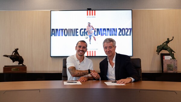 Griezmann amplía contrato con el Atlético hasta 2027