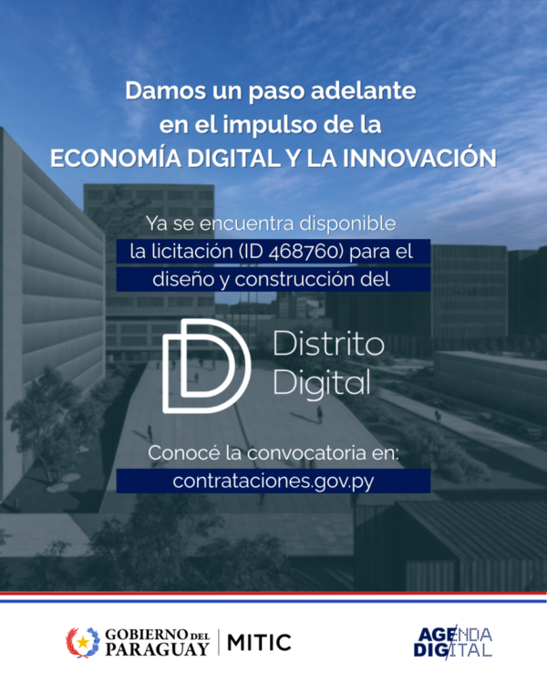 Distrito Digital: está abierta la licitación pública para el diseño y construcción del parque tecnológico - .::Agencia IP::.