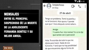 Así planeaban la muerte de Fernanda