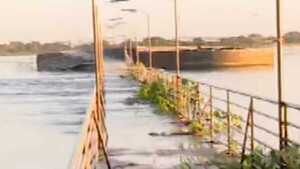 Costanera nueva de Villeta se vio afectada tras las intensas lluvias