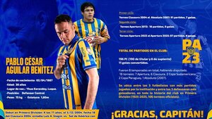 Despedida oficial al capitán Pablo Aguilar del Sportivo Luqueño