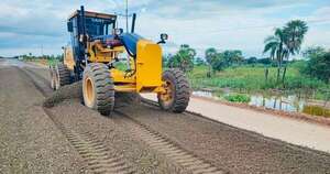 La Nación / Ruta PY-12 avanzó un 60 %