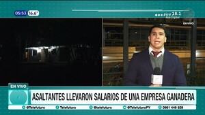 Asalto armado a empresa en Lambare: Roban salario de empleados
