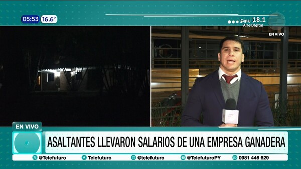 Asalto armado a empresa en Lambare: Roban salario de empleados