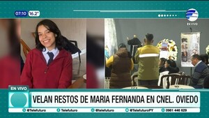 Dolor y conmoción: Velan restos de María Fernanda en Coronel Oviedo