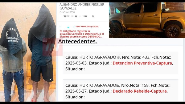 DETENIDO EN ENCARNACIÓN ESTARÍA VINCULADO A VARIOS HECHOS DELICTIVOS